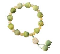 CNYTPE Cat Paw Bodhi Beads Bracelet for Women, Lucky Cat Charm Bracelet, Bodhi Seed Meditation Bracelet, Humanic Beaded Jewelry, Good Luck & Abundance Gift, One Size, Bodhi, bodhi