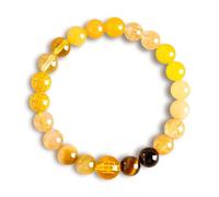 CNYTPE Five Elements Balance Feng Shui Bracelet - Energy Cycle Jewelry for Men Women - Original Crystal Design for Good Luck, Abundance, Protection & Harmony, One Size, Natural crystal, no gemstone
