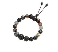 CNYTPE Five Elements Balance Feng Shui Bracelet - Energy Cycle Jewelry for Men Women - Original Crystal Design for Good Luck, Abundance, Protection & Harmony, One Size, Natural crystal, no gemstone