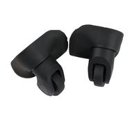 CNYUON 1 Pair Replacement Luggage Wheels for Suitcases Silent Spinner Caster Trolley Accessories(Black L)