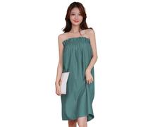 CNYUON 2pcs Microfiber Soft Bath Towel Ultra-thin Women Wearable Quick Dry Magic Bathing Beach Spa Bathrobes(Green)