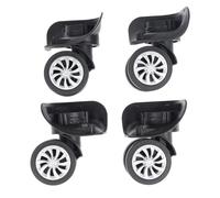 CNYUON 4pcs Suitcase Wheels Luggage Spinner Caster Silent Replacement Customs Box Trolley Accessories