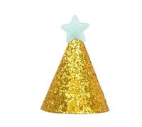 CNYUON 8 Pcs Happy Birthday Party Hats Decor Cap Birthday Cute Hat Star Cloth Hat Kids Boy Girl Hair Accessory For Fun Celebrations Party(Blue)