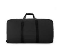 CNYUON Rolling Duffel Bag with Wheels Unisex Wheeled Travel Bag Universal Foldable Luggage Bags with Wheels Large Capacity Waterproof Luggage Storage Carrier Handbag for Travel, Work(Black)