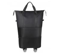 CNYUON Rolling Duffel Bag with Wheels Waterproof Wheeled Rolling Sport Bag Extendable Foldable Travel Luggage Bag with Large Capacity Storage for Travel, Work(Black)