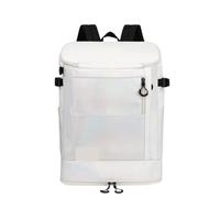 CNYUON Tennis Racket Bag Tennis Racket Bag Badminton Bag Unisex Tennis Bag Backpack Shoulders Large Capacity Multi-Functional Sports Bags for Racquets & Accessories(White)