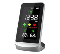 CO₂ Air Quality Monitor - Carbon Dioxide Detector with Professional Temperature Sensor | Data Logger for Humidity, Indoor Air Pollution, Environmental Monitoring, Offices, Laboratories and Residential