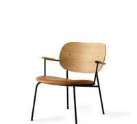 Co Armchair Upholstered Seat Dakar 0250 w. Natural Oak Back and Armrests