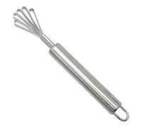 Co-conut Scraper Stainless Steel Grater, Smooth Scraping, 3.2x19.5cm, Long Handle Meat Removal Tool with Hook, Multifunctional Fruit Peeler & Fish Scaler, Long Handle Design, for Kitchen Use