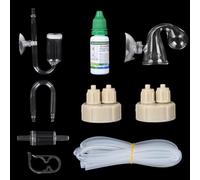 CO₂ Level Indicator Reagent for Aquarium Fish Tank Test Kits Glass Aquarium Water C02 Drop Checker Container DIY CO2 Reactor Bottle caps Kits and so on