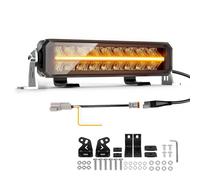 CO LIGHT 10 Inch LED Light Bar, 12/24v Light Bar with Amber/White DRL, Double Row Driving Work Lamp for Car Off Road Tractors 4x4 Vehicles Truck, Super Bright 50W 14000LM IP68 Waterproof