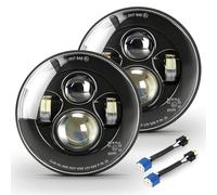 CO LIGHT 2pcs 7 Inch LED Headlights Hi/Lo Beam 7’’ Round Headlight H6024 LED Headlight Replacement Compatible withS2 for Wrangler JK CJ TJ