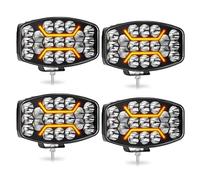 CO LIGHT 4Pcs 10inch 150W LED Work Light with Amber DRL 30000LM IP68 LED Light Bar 12v 24v For Heavy Duty Trucks Pickups ATV SUV Trucks UTV Tractors Excavators