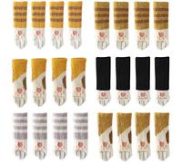 Co-link 24PCS Knitted Chair Socks with Cute Cat Paws Design 6 Patterns Furniture Leg Caps Anti Scratch Anti-Noise Chair Leg Floor Protectors