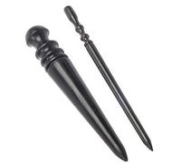 Co-link 2pcs Leather Grinding Tools Leathercraft Slicker Round Burnisher,Leather Burnisher Leather Slicker Tool,Leather Polished rods
