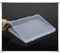 Co-link Portable A4 File Box Transparent Plastic Box Office Supplies Holder Document Paper Organizers Case PP Storage Collections Container Magazine Organizers Box Case 2pcs (11.8 x 8.3 x 0.8inch)