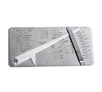 Co-link Stainless Steel Pipe Pit Gage Welding Gauge 0 to 1/2 in 1/64 & .020 Increments for Measuring Wall Thickness of Pipe or Plate by Co-link