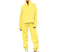 Co Ord Sets for Women Two Piece Tracksuit Set Half Zip Up Sweatshirt Turtle Neck Tops with Elastic Waist Jogging Bottoms Sweatpants Fall Winter Sweatsuit Outdoor Sportwear Hiking Loungewear