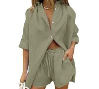 co ord Sets for Women Women's 2 Pieces Outfit Ladies Co Ord Set T-Shirt Top + Shorts Y2k Aesthetic Summer Clothes Streetwear Loungewear GN1-1 M