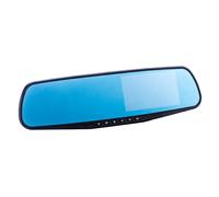 Co-Pilot CPDVR3 1080P Full HD LCD Rear-View Mirror Car Video Recorder Dual Camera System, 4.3 Inches - Black