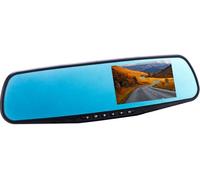 CO-PILOT CPDVR3 Rear View Mirror Full HD Dual Dash Cam - Black, Black