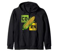 Co Rn Funny Periodic Table Element Corn Zip Hoodie