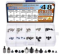 CO-RODE 48pcs M.2 SSD Standoffs and Screws for Asus, Gigabyte, MSI Motherboards