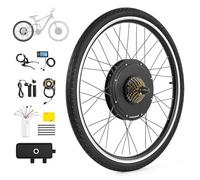 CO-Z 1000W Electric Bike Conversion Kit, 26" Rear Wheel Electric Bicycle Motor Conversion Kit, 7 Speed Direct Drive Freewheel for 48V Battery E-Bike, eBike Hub Motor Set with LCD Display PAS System