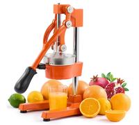 CO-Z Commercial Grade Citrus Juicer Hand Press Manual Fruit Juicer Orange Juice Squeezer for Lemon Lime Pomegranate Cast Iron Stainless Steel,Orange