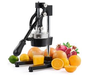 CO-Z Commercial Grade Citrus Juicer Professional Hand Press Manual Fruit Juicer Heavy Duty Orange Juicer Citrus Orange Lemon Lime Pomegranate,Black