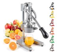 CO-Z Commercial Grade Citrus Juicer Professional Hand Press Manual Fruit Juicer Heavy Duty Orange Squeezer Citrus Orange Lemon Lime Pomegranate,Gray