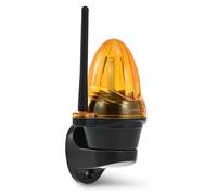 CO-Z Gate Opener Warning Light, 12V-265V AC/DC Amber LED Safety Strobe Beacon Light, Universal Emergency Flashing Caution Light Yellow Signal Alarm Lamp for Sliding Swing Gate Opener System Vehicles