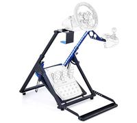 CO-Z Steering Wheel Stand, Height Adjustable Racing Wheel Stand with LED Light Strip, Foldable Gaming Simulator Cockpit Compatible with Logitech G920 G27 G25 G29 Thrustmaster T80 T150 TX F430