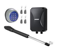 CO-Z Swing Gate Opener,Automatic Gate Motor for Doors up to 400 kg 6 m,Driveway Home Garden Swing Gate Opening System for Single Gate with Wireless Keypad and 4xRemote Control Key Fobs