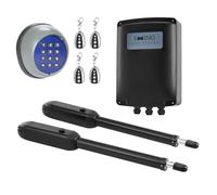 CO-Z Swing Gate Opener,Automatic Gate Motor for Doors Up to 500kg*2 6m,Driveway Home Garden Swing Gate Opening System with Wireless Keypad and 4xRemote Control Key Fobs