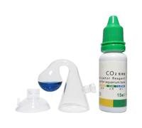 CO2 Aquarium Kit,Portable Drop Checker with 15ml CO2 Checker Solution - Accurate CO2 Monitor for Fish Tank, Drop Checker for Aquatic Health & Fish Tank