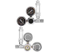 CO2 Aquarium Regulator, Dual Display, Bubble Counter and Check Valve, Growing Conditions (Normal Large Double Table w21.8 Interface)