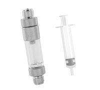 CO2 Bubble Counter, CO2 Regulator Bubble Counter with Check Valve, CO2 Bubble Counter - Fast Water Filling, CO2 Pressure Reducer Regulator for Aquariums, Planted Aquariums (Double Head)