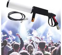 CO2 Cannon Fog Machine, Handheld LED CO2 Cannon Gun, RGB Jet Machine Effect Fogger Smoke Gun with 3M Gas Hose for Club Bar DJ