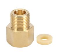 CO2 Cylinder Tank Adapter, Brass Cylinder Tank W21.8 CGA320 Adapter, Regulator Adapter Connector Fitting Tank Converter Accessories for Homebrew Aquarium(Convert CGA320 to W21.8)