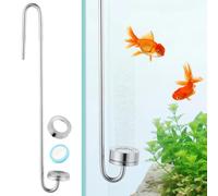 Co2 Diffuser for Aquarium, Fish Tank Carbon Dioxide Diffuser, 12 in S Shaped Co2 Bubbler Refiner, High Dissolved Rate Aquarium Diffuser for Plants