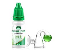 CO2 Drop Checker, CO2 Aquarium Kit with CO2 Indicator Solution - Accurately Determining the CO2 Level in Freshwater Aquariums and Planted Aquariums, 15ml