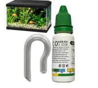 CO2 Drop Checker - Glass Drop Checker | Fish Tank CO2 Monitor | Functional Aquarium Carbon Dioxide Tester Monitor Kit | Transparent Aquarium Carbon Dioxide Kit For Planted Fish Tank