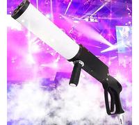 CO2 Fog Machine, Handheld LED CO2 Gun RGB Jet Machine CO2 Spray Cannon DJ Effects Smoke Machine with 3M Gas Hose for Concert Party Bar Club