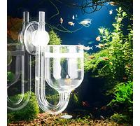 Co2 For Aquarium Plants, Glass Co2 Refiner Diffuser Large Straight Pipe High Transparency with Suction Cup For Aquarium For Aquarium, Water Grass Fish Tank