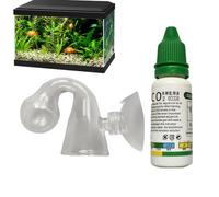 CO2 Indicator Solution Drop Checker Solution | CO2 Drop Checker with Solution,Aquatic Co2 Checker, Transparent Aquarium Co2 Kit for Planted Aquariums, Aquariums, CO2 System