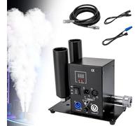CO2 Jet Machine,200W Double Pipe DJ CO2 Cannon,DMX Control Multi,19.7-26.2ft CO2 Jet Fog Machine Stage Effects for Clubs, Bars, Stage Shows, Concerts