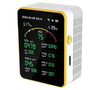 CO2 PM2.5 Formaldehyde TVOC Temperature and Humidity, Air Pollution Meter, Household Temperature Meter