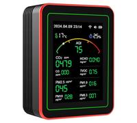 CO2 PM2.5 Formaldehyde TVOC Temperature Humidity Testing Meter Air Qualities Detector Air Qualities Pollution Meter Detectors