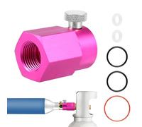 CO2 Quick Connect Adapter, Aluminum Alloy CO2 Tank Connector Replacement with 4 Sealing Rings, CO2 Refill Adapter Kit for Soda Machine, Easy Install for DUO/TERRA/ART/GAIA